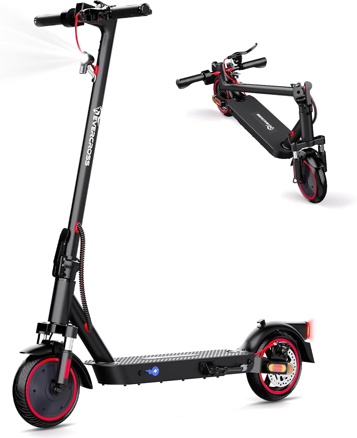 Tragbarer Elektroroller für Erwachsene – 630W Motor, bis zu 16 MPH, 18 Meilen Reichweite, 8,5″ Vollgummireifen, klappbar, LCD-Display, App-Steuerung, Dual-Scheibenbremsen - Image 8