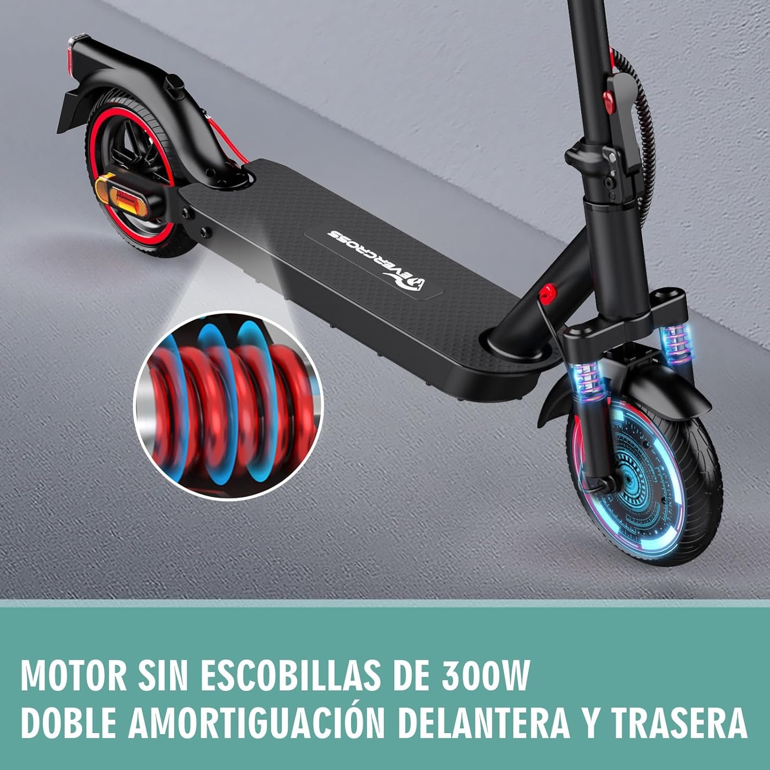 Tragbarer Elektroroller für Erwachsene – 630W Motor, bis zu 16 MPH, 18 Meilen Reichweite, 8,5″ Vollgummireifen, klappbar, LCD-Display, App-Steuerung, Dual-Scheibenbremsen - Image 6